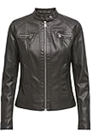 ONLY Dames Onlbandit Faux Leather Biker OTW Noos jas, , 32