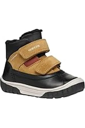 Geox B OMAR BOY WPF C enkellaars, zwart/curry, 10 UK kind, , 10 UK Child