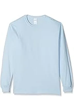 Gildan Katoenen herenshirt met lange mouwen, , S