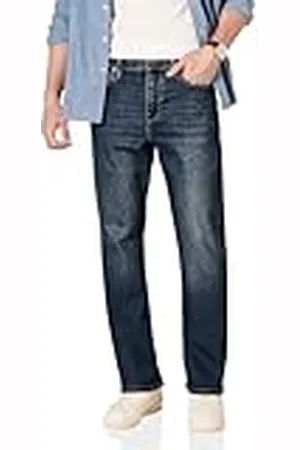 Amazon Straight-Fit Stretch Jeans, ,34W / 31L