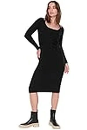 Trendyol Dames Midi Basic Regular Geweven Jurk, , L