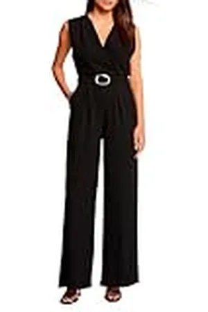 Morgan Jumpsuit brede pijpen detail gesp, , 38