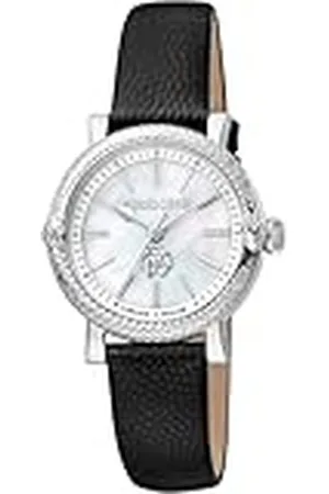 Roberto Cavalli By Franck Muller Dameshorloge analoog kwarts met lederen band RV1L193L0011, , modieus