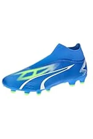PUMA Ultra Match+ Ll Fg/Ag voetbalschoen voor heren, Ultra Blue Wit Pro Groen, 45 EU