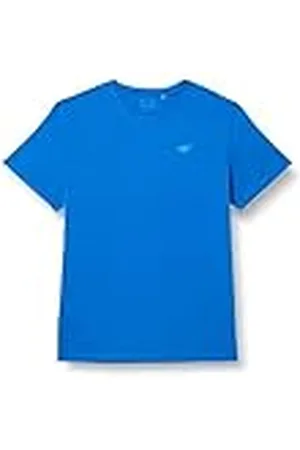 4F Heren T-shirt TSM352 T-shirt, blauw, M voor heren, , M