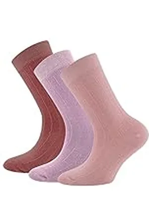 Ewers Retro Chic sokken 3-pack rib voor kinderen - klassieke ribstructuur, trendy kleuren en optimale pasvorm - Made in Germany, , 39/42 EU