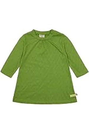 loud + proud Jacquard gebreide meisjesjurk, GOTS-gecertificeerd, kinderjurk, , 74/80 cm