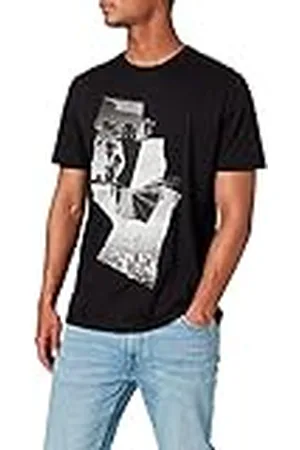 7 for all Mankind Heren Graphic Tee Photo Patch Black T-shirt
