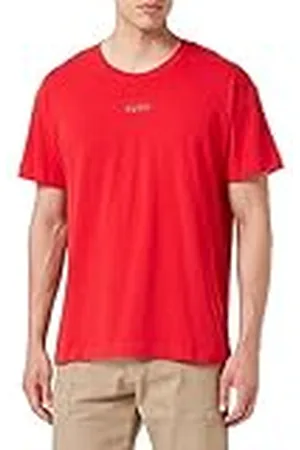 HUGO BOSS HUGO Heren gekoppelde T-shirt Logo-Print Pyjama T-Shirt in Stretch Katoen, , L