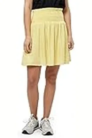 DESIRES Dames Hudson Rok, Geel Citroen, XL