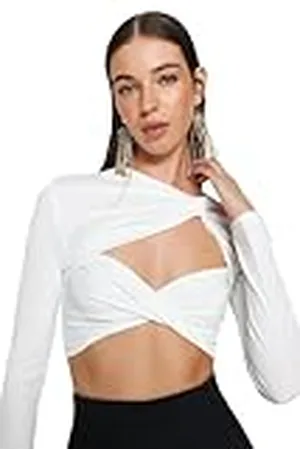 Trendyol Damesblouse met rechte lange mouwen, getailleerd, , 42