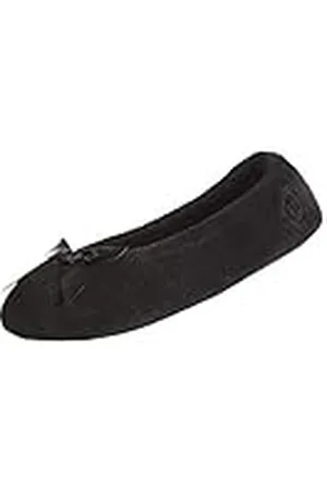Isotoner Ballerina van badstof voor dames met strik voor comfort binnen en buiten, , 39/40.5 EU