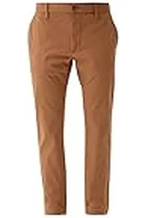 QS by s.Oliver Heren Chino Broek, Slim Fit, Brown, 36/34