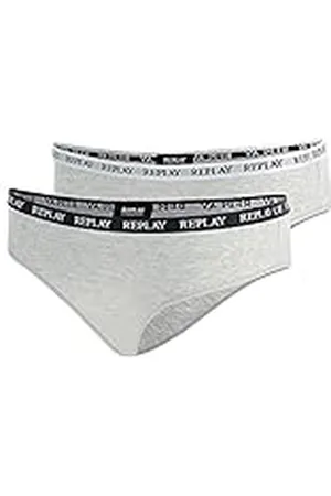 Replay Dames TW297 Slip, N288 Grey Mel/White-Grey Mel/Black, S, , S