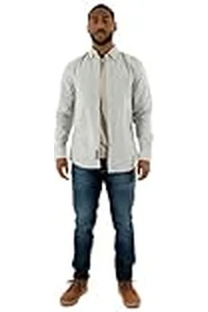 Tommy Hilfiger Heren TJM Slim Stripe Oxford Shirt EXT DM0DM20668 L/S Shirt, blauw (Dark Night Navy Stripe), S, , S