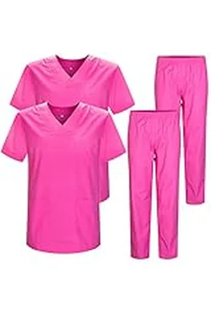 MISEMIYA Set van 2 stuks - Uniform unisex scrubset - medisch uniform met scrubtop en broek - Ref.2-8178
