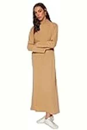 Trendyol Dames Hijab Kleding Shift Regular Fit Knitwear Modest Jurk, , L