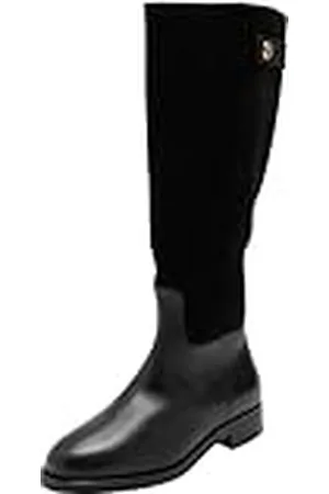 Tommy Hilfiger Vrouwen TH Stud Lederen Mix Lange Boot (FW0FW08341) hoog, , 7 UK, , 41 EU
