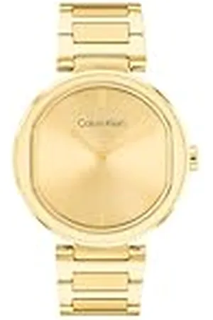 Calvin Klein Analoog kwartshorloge met goudkleurige roestvrijstalen armband voor dames - 25200252