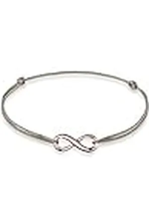Elli Damesarmband Infinity oneindigheidssymbool Trend in 925 sterling zilver, 16 centimeters, Facetgeslepen
