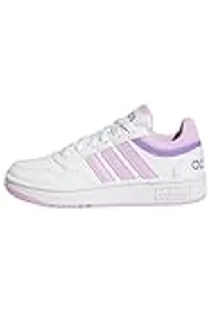 adidas Uniseks kinderhoepels 3.0 K schoenen - laag, Ftwr White Bliss Lilac Violet Fusion, 36 EU