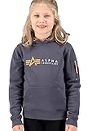Alpha Industries Label Hoody Kinderen/Tieners Sweat met capuchon voor kinderen en tieners