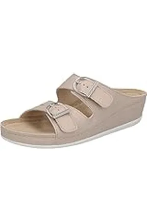 Berkemann Dames Lüneburg Slipper, middenbruin/zwart, 37,5 EU