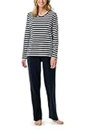 Schiesser Damen Schlafanzug lang Set weiche Baumwolle - Nightwear