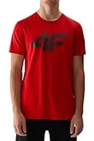 4F T-shirt M1155 Dark Red S voor heren, , S