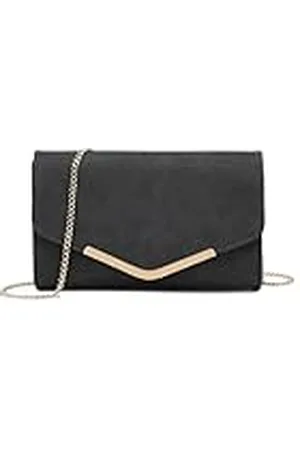 MISS LULÙ Clutch voor dames, elegante envelop, avondtas met ketting, hoogwaardige handtas voor bruiloft, feest en afstudeerbal, , Eén Maat