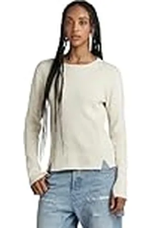 G-Star RAW Geribbelde jumper, , L