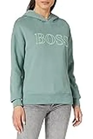 HUGO BOSS Dames C Efessa sweatshirt met capuchon met opgestikt logo contour, , S
