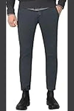 Timezone Heren Slim Jannotz vrijetijdsbroek, Inkt Blauw Minimal, 32W / 34L