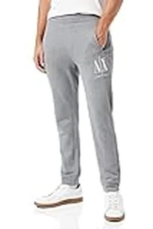 Armani Exchange Icon Tracksuit Bottom sportbroek voor heren, grijs, XS