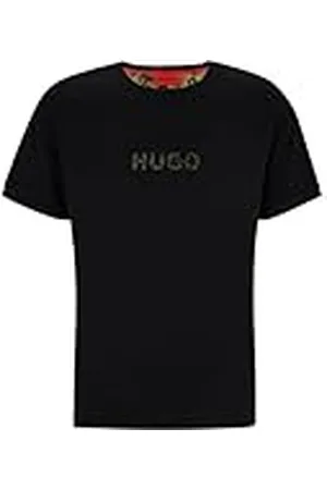 HUGO BOSS Heren digitaal dier T-shirt Pyjama_T-shirt, zwart 1, M, , M