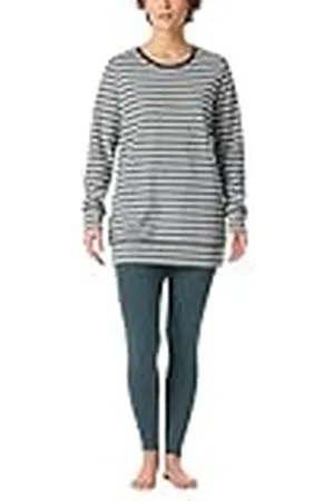Schiesser Damespyjama, lang, badstof, warm, behaaglijk, feel-good nachtkleding, pyjamaset, , 38