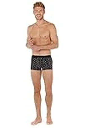 Hom Boxershorts HO1 Joan #2, nauwsluitend, 2 stuks: bedrukt, micro-motief, grijstinten + zwart, eenkleurig, heren, , M