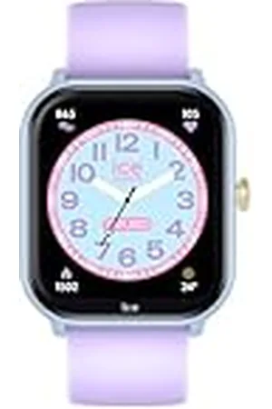 Ice-Watch ICE smart junior 2.0 Soft blue Purple - Blauw kinderhorloge met paarse siliconen band - 022800 (1,75 pouces)