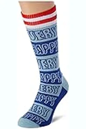 Happy Socks Happy Stripe Crew Socks, uniseks, , eenheidsmaat, Meerkleurig, 4146 EU