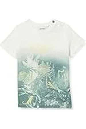 IKKS T-shirt wit bevlokt Jungle baby jongens