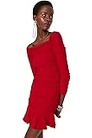 Trendyol Jurk - Zwart - Skater, , 60
