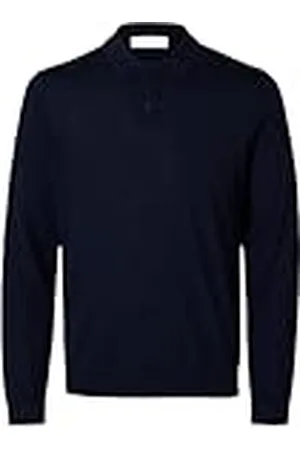 SELECTED Heren poloshirt 100% merinowol, , XXL