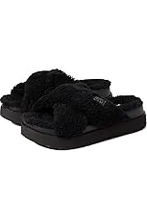 UGG Dames Fuzz Sugar Cross Slide Pantoffel, , 38 EU