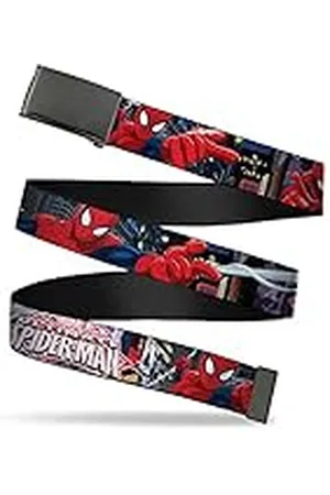 Buckle Jongens riem, spider/man/wb-bk-1.25-wspd035, one size
