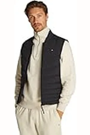 Tommy Hilfiger Heren MIX QUILT VEST MW0MW37680 Vest, Zwart, XXL, , XXL