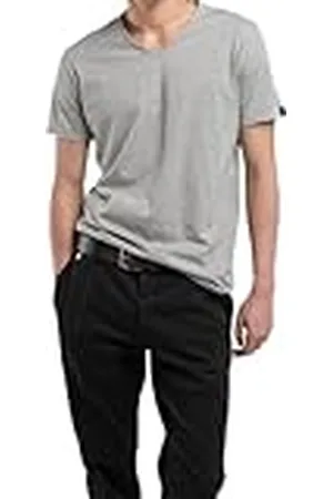 Replay Heren T-shirt met korte mouwen met V-hals, , S