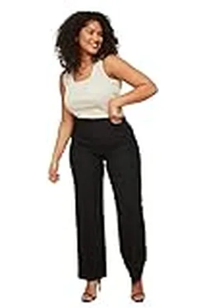 Trendyol Vrouwen hoge taille zenuwnaden Spaanse mouwen geweven broek, , 68