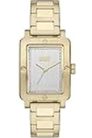 DKNY City Rivet horloge voor dames, kwartsuurwerk met band van roestvrij staal, leer of silicone, , 29MM