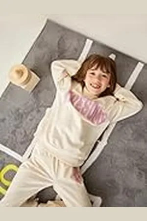 Koton Sweatshirt voor meisjes, oversized model, met lange mouwen en print, , 11-12 jaar