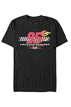 Cars Disney Pixar uniseks-volwassene - Flaming Ninety Five Organic Short Sleeve T-shirt T-Shirt M